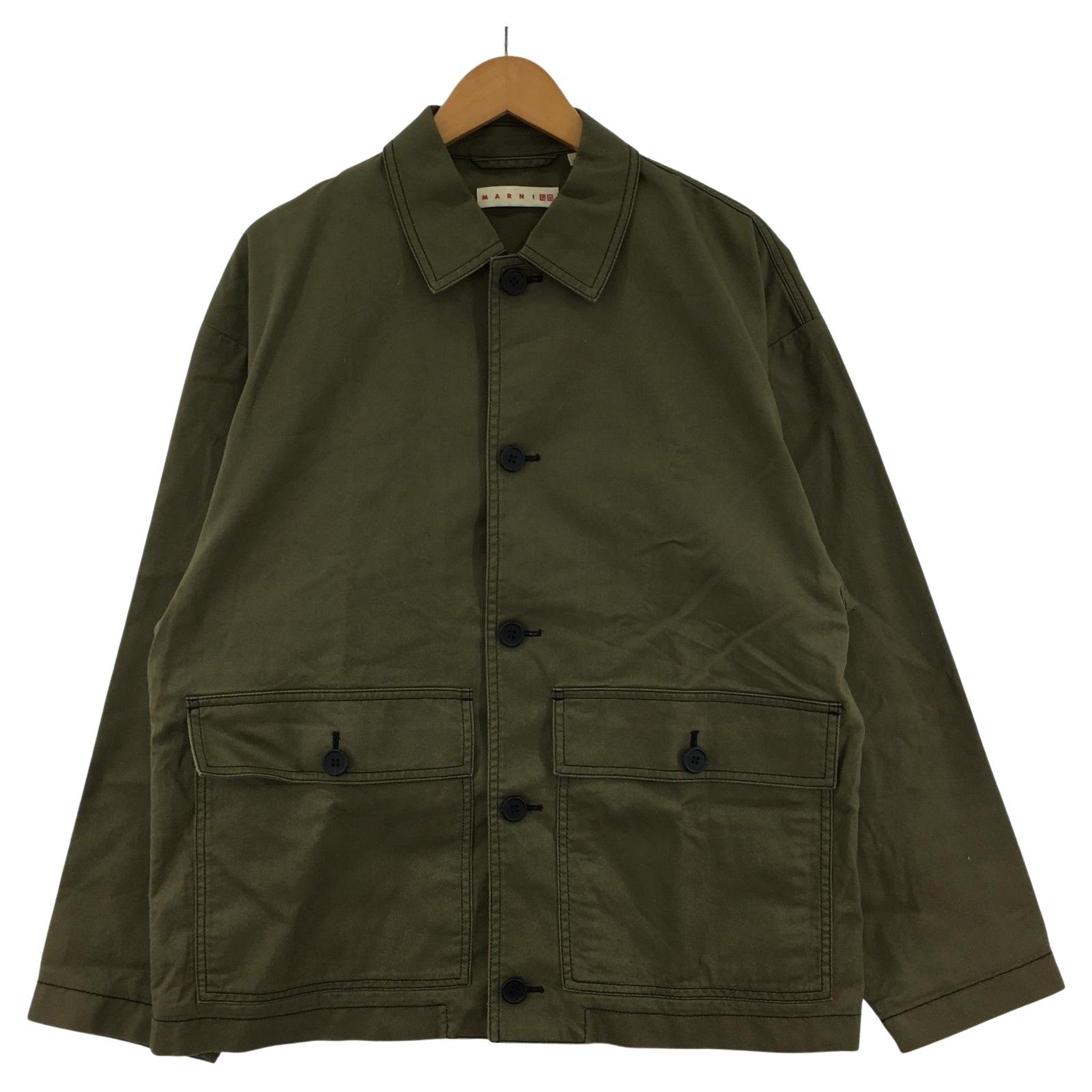 ユニクロ マルニ カバーオール ユニセックス M UNIQLO ユニクロ ×MARNI カバーオールジャケット sizeM/カーキ