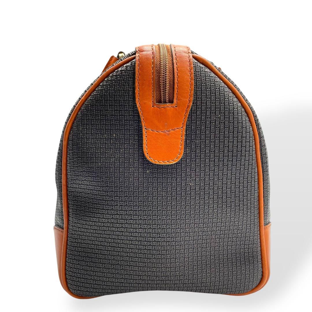 BALLY ボストンバッグ　レザー 美品 BALLY バリー エンボスPVC×本革 レザー ボストンバッグ