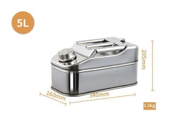 人気推薦 高品質 軽油桶 携帯しやすい ドラム缶 ガソリン 5L タンク 201 ステンレス ガソリン缶 サ ZYP30