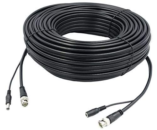 60m HD-SDI 3G-SDI 電源＋映像2本一体ケーブル 映像線は丈夫な同軸ケーブル 外径6mm RG59 AHDやアナログ信号にはお使いいただけません 電源映像配線に 屋外 BNC DC 5.5 2.1 BNCP-BNCP DCJ-DCP