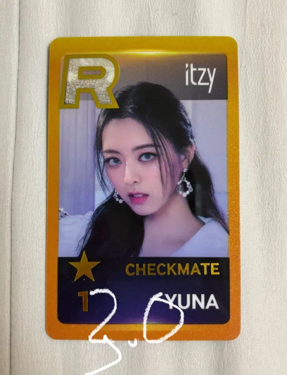 ITZY 直筆サイン トレカ TUNNEL VISION ユナ ITZY - [TUNNEL