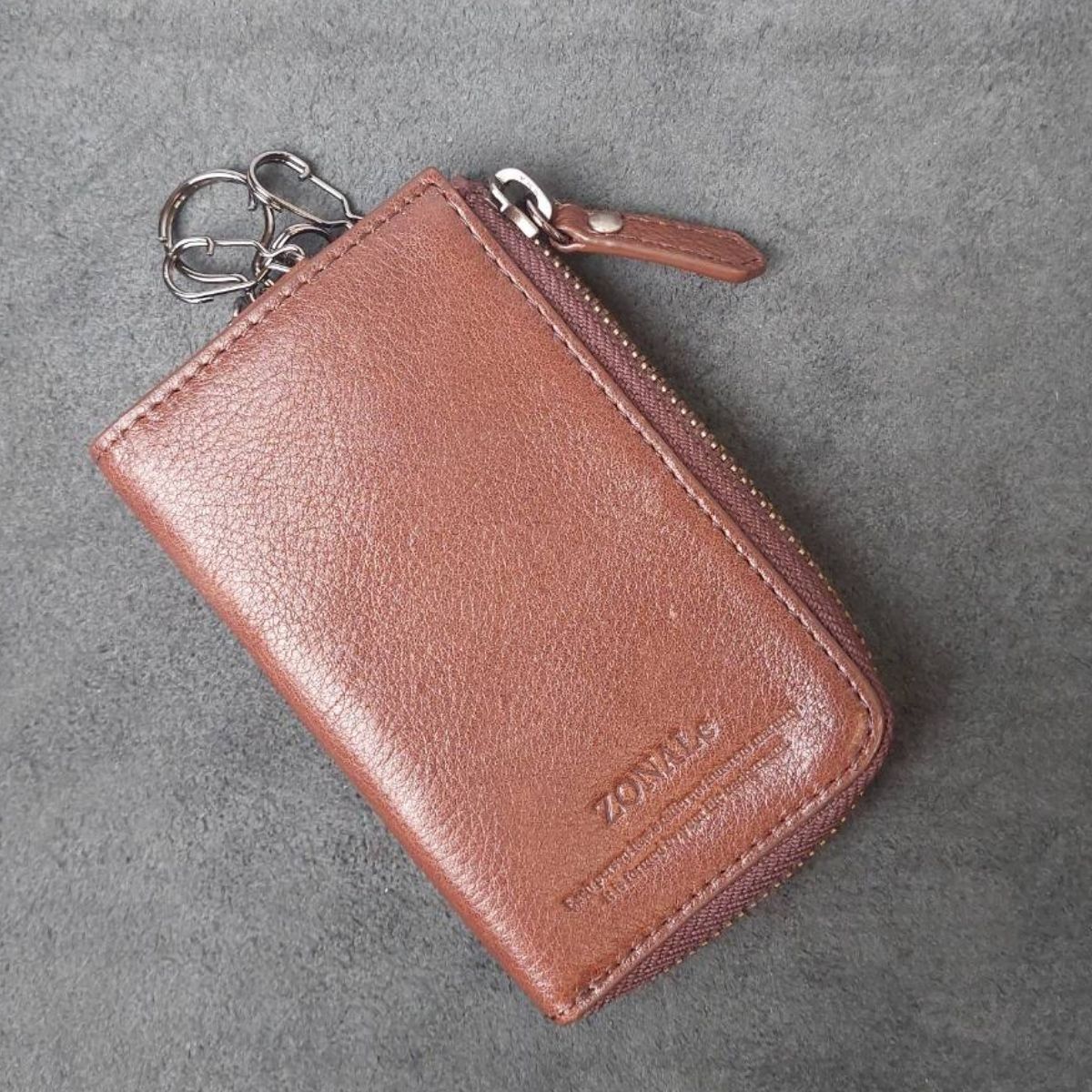 ゾナール キーケース COMODO 牛革 スマートキー対応 カードポケット付 化粧箱付き ネイビー キーケース メンズ レディース スマートキー ゾナール