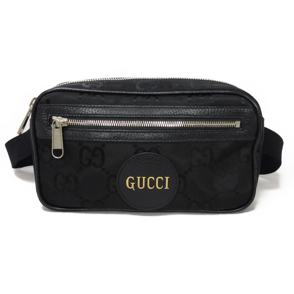 GUCCI グッチ オフ ザ グリッド ベルトバッグ ウエストバッグ ショルダーバッグ GG ナイロン ブラック ボディバッグ 631341 H9HBN 1000