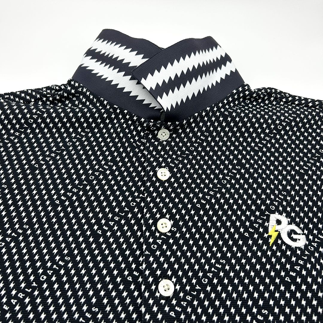 PEARLYGATES パーリーゲイツ 半袖 ポロシャツ サイズ5 ネイビー