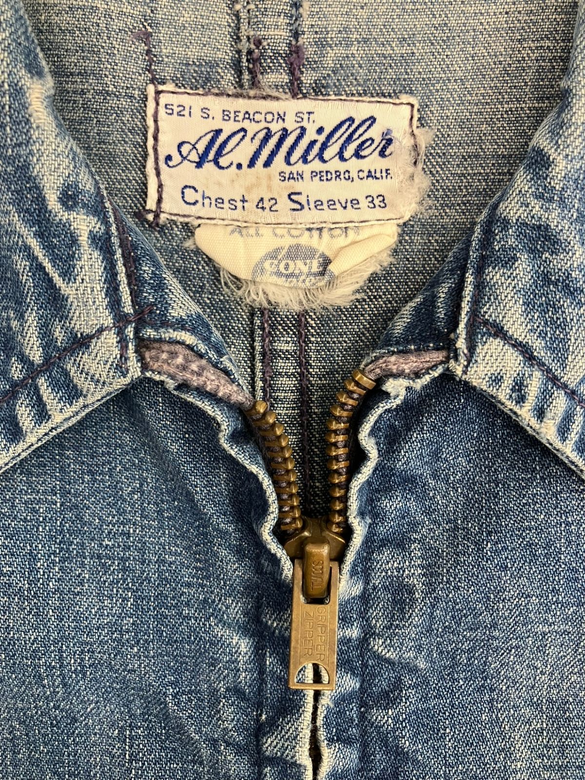 ヴィンテージ vintage 50's 50年代 Al.Miller デニムワークジャケット