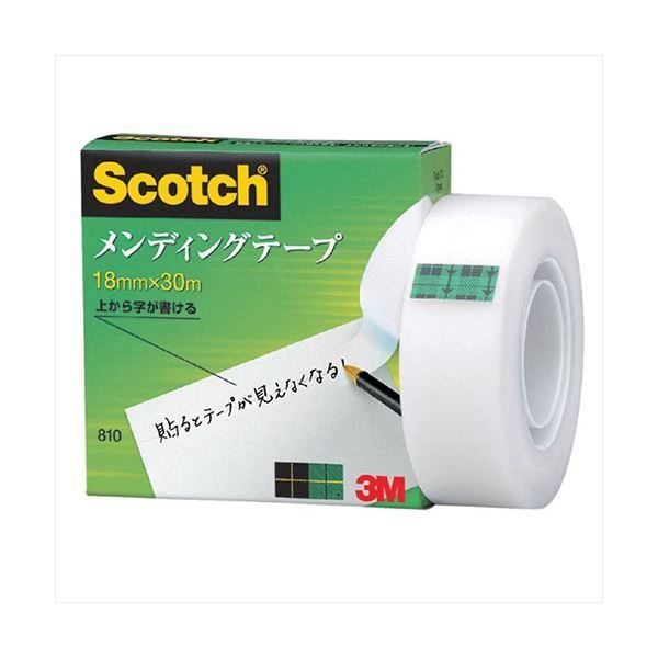 【10個セット】 3M Scotch スコッチ メンディングテープ 18mm 紙