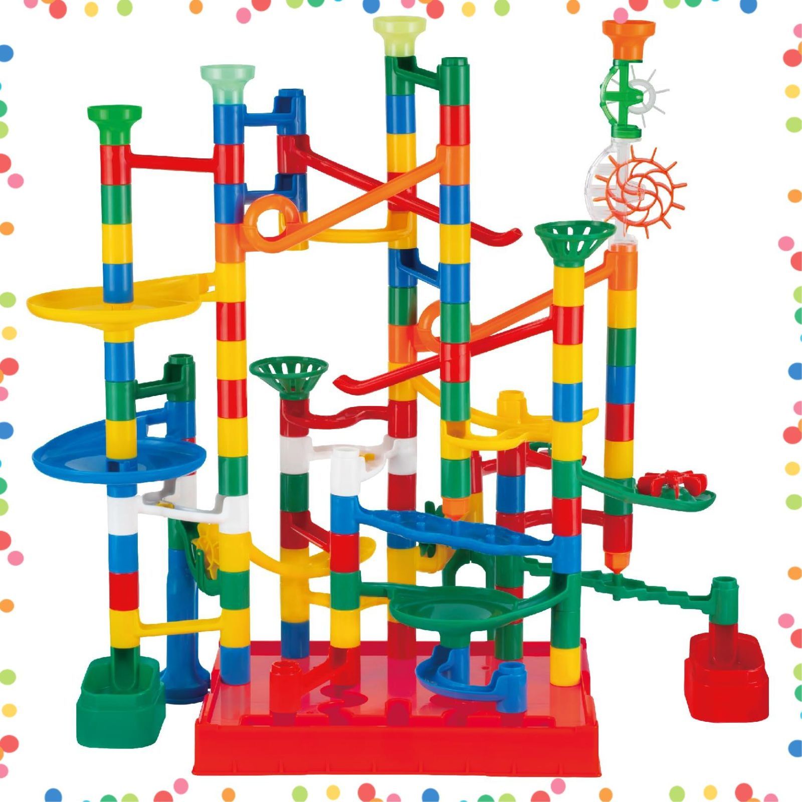 ビーズコースター 組み立て 論理的思考 思考力 3歳～ 創造力 おもちゃ 知育玩具 BL-70 ボール増量セット NEWくみくみスロープたっぷり100 PUBLISHING KUMON くもん出版 KUMON