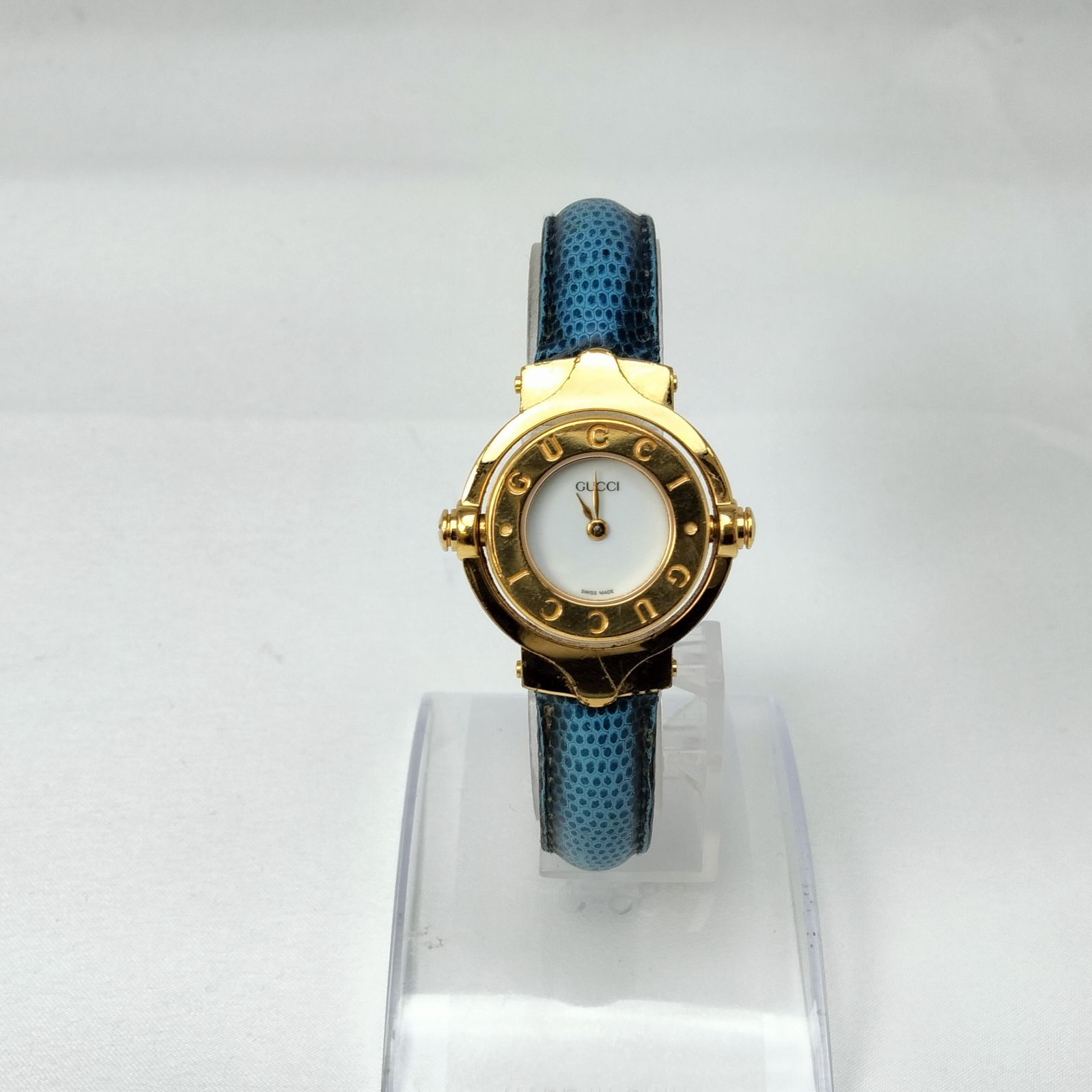 ️GUCCI ️グッチ クォーツ GQ 6600 革ベルト 腕時計