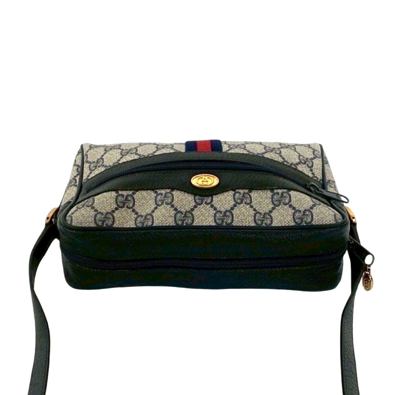 極 美品 袋付き GUCCI グッチ ヴィンテージ シェリーライン GG