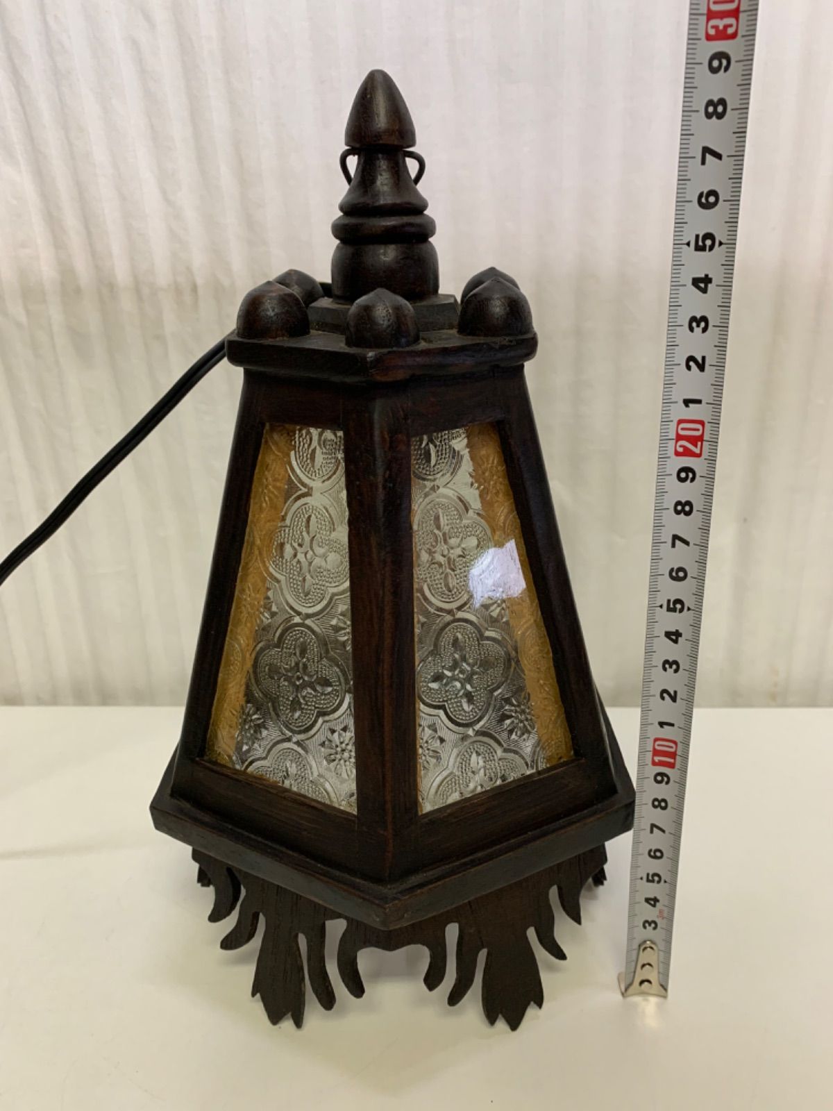 美品　レトロ　銅製　洋風ランプ　アンティークランプ 電球付き】レトロ ブラケットライト モダン アンティーク 玄関灯 門灯