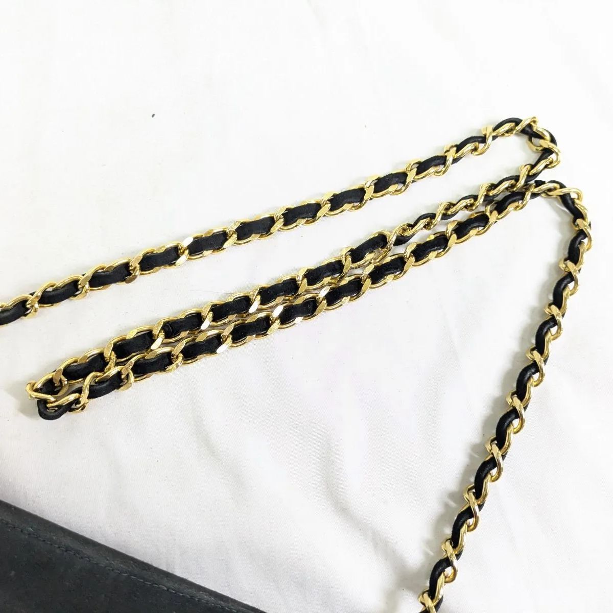 良品！ CHANEL オールドシャネル ヴィンテージ ボーダーステッチ 