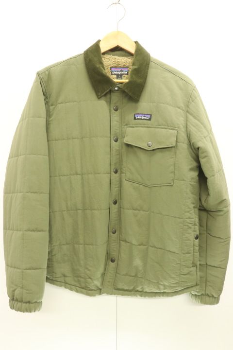 【中古】 patagonia メンズ中綿ジャケット S Isthmus Quilted Shirt Jkt patagonia S カーキ
