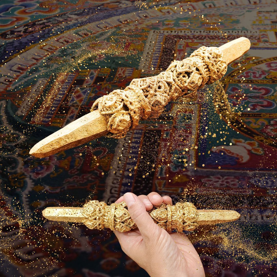 ヴァジュラ（独鈷杵）チベット密教法具 煩悩を打ち砕く武器