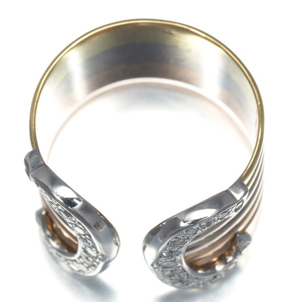 カルティエ リング ダイヤ ダイヤモンド 2C ドゥーブルC C2 LM 52号  