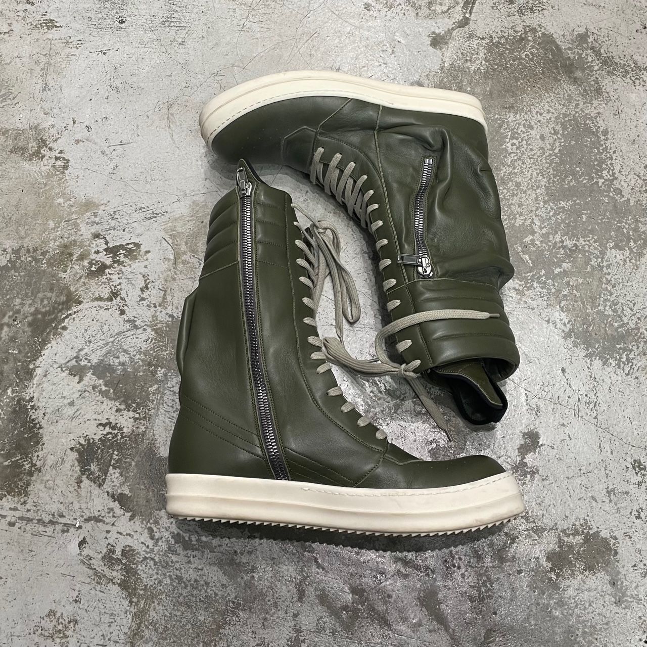Rick Owens Cargo Basket レザー カーゴバスケット スニーカー 30292