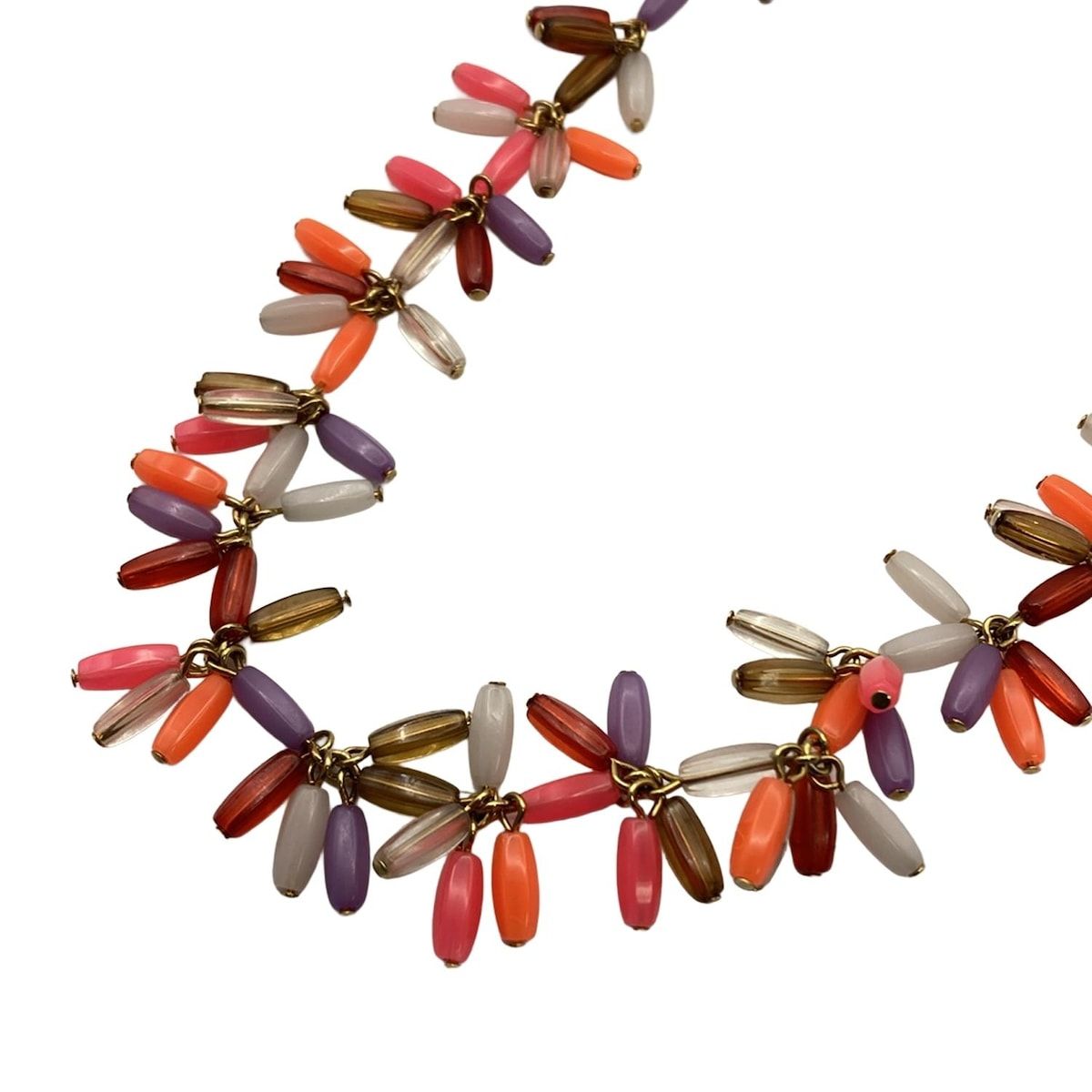 Kate spade ケイトスペード ネックレス - ピンク×ゴールド×マルチ ビーズ