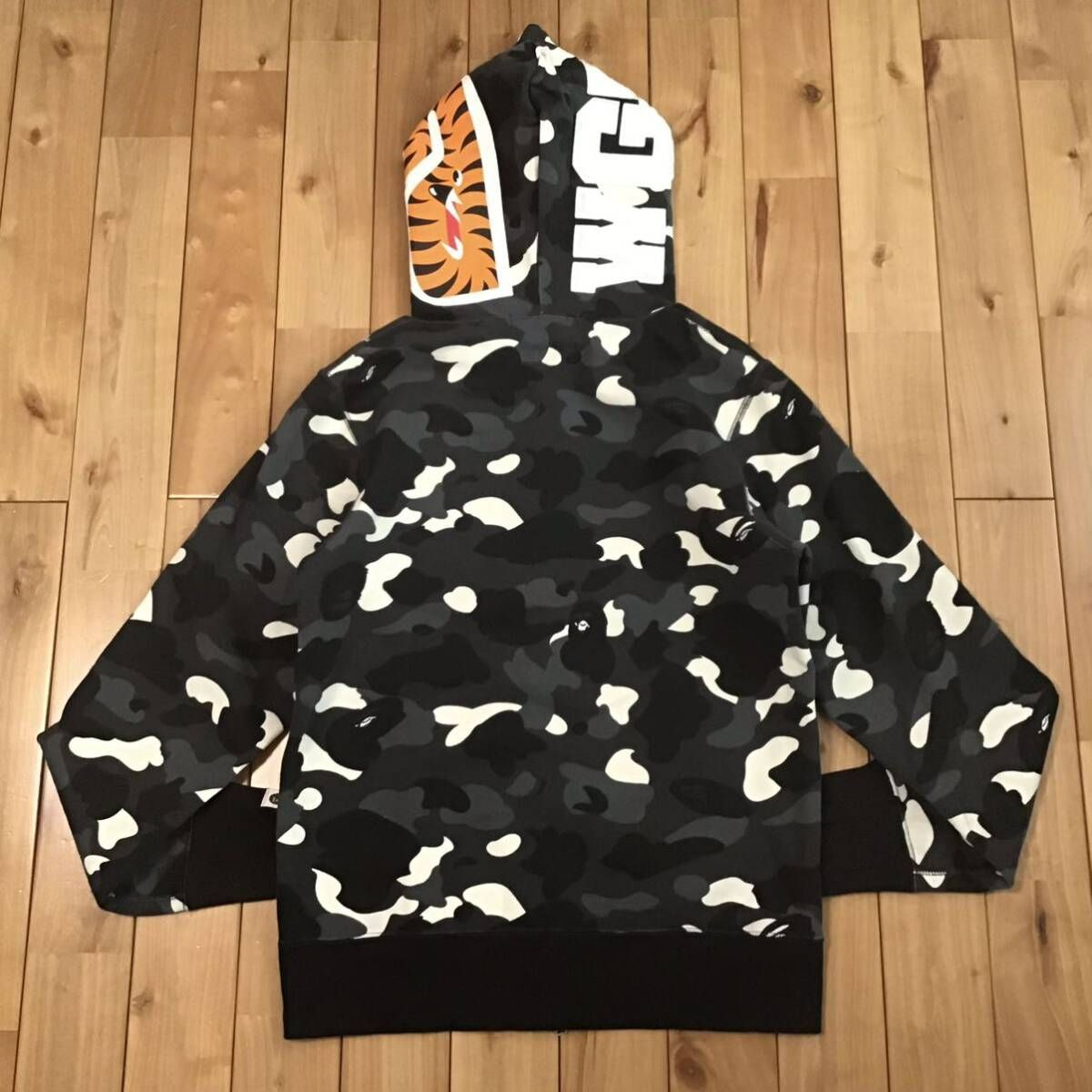 ☆蓄光☆ City camo シャーク パーカー Mサイズ shark full zip hoodie 