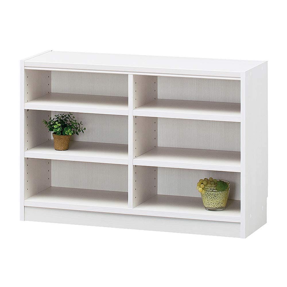 ハイタイプ本棚 リブロ80ブックボードGL木目調グレー 可動式棚板4枚