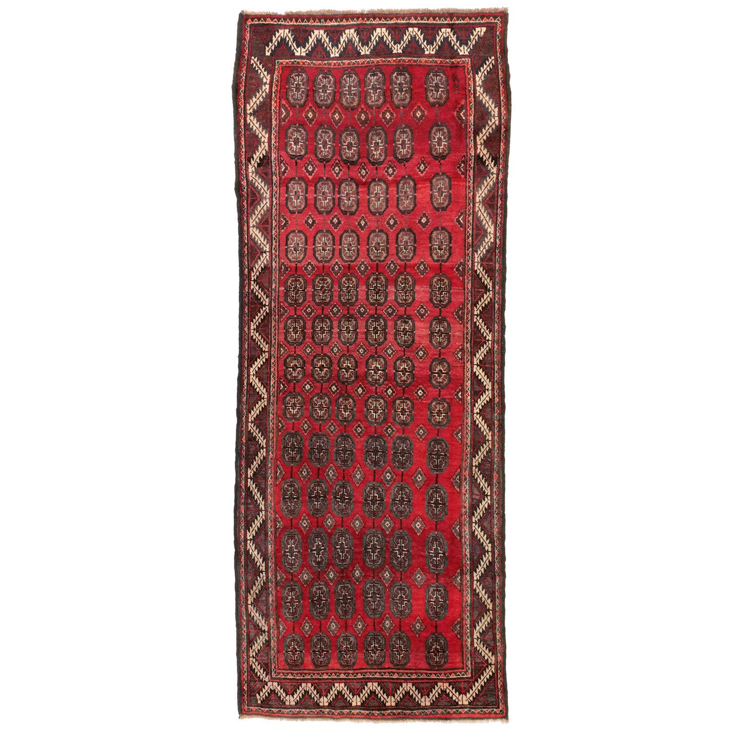 ザーボル 1960年代 2800×1040mm セミアンティーク エルサリギュル 手織り- carpet-アンティークペルシャ絨毯 ヴィンテージラグ専門店