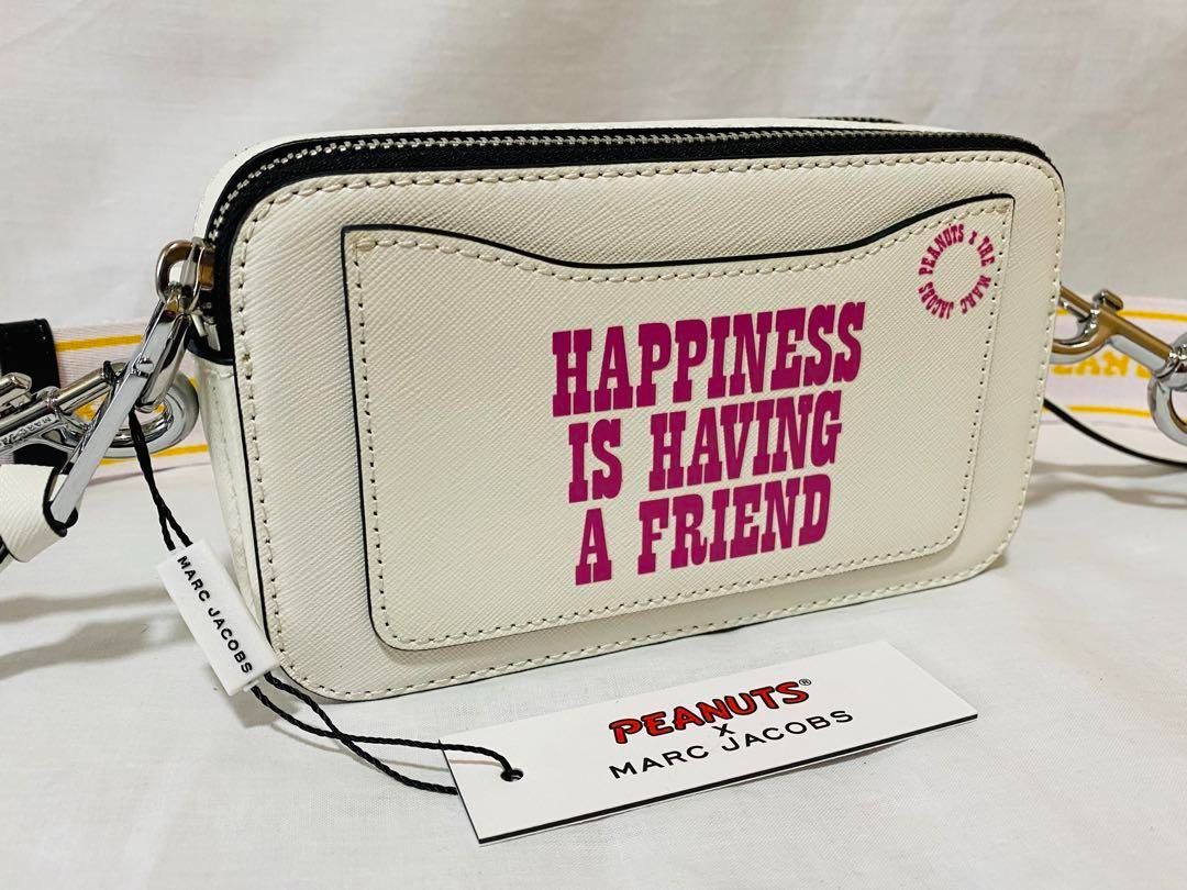 MARC JACOBS×スヌーピーコラボ スナップショット バッグ チョーク