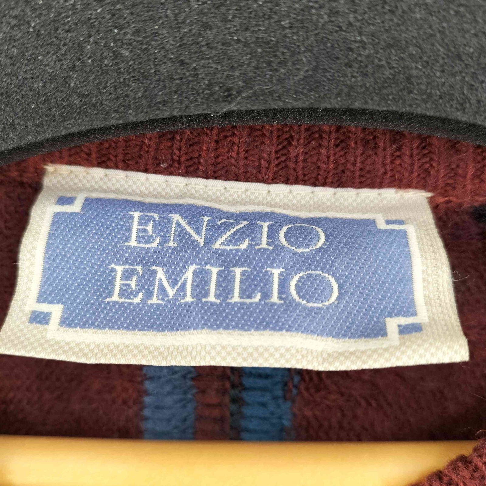 ユーズドフルギ USED古着 ENZIO EMILIO ウール混 3Dニット メンズ 表記 