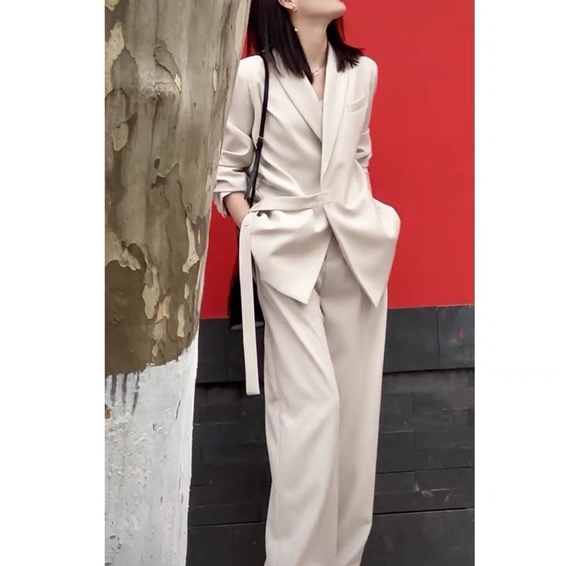 ママスーツ入学式レディースジャケット2点セットセットアップ大きいサイズ上下2点セット洗えるレディーススーツフパンツスーツ