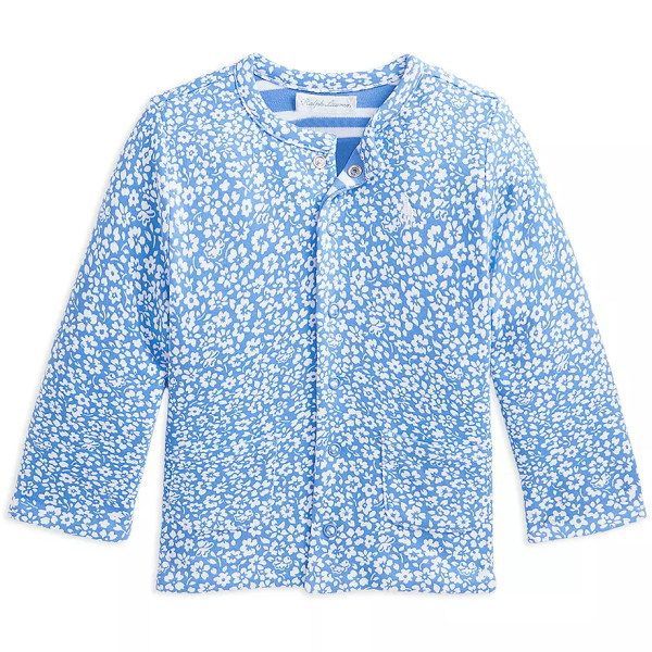 ラルフローレン 花柄ボーダー リバーシブルカーディガン