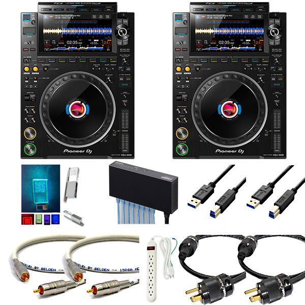 Pioneer CDJ 2台 ミキサー ケーブル付き 2台セット】Pioneer DJ(パイオニア) / CDJ-3000 ハイレゾ対応