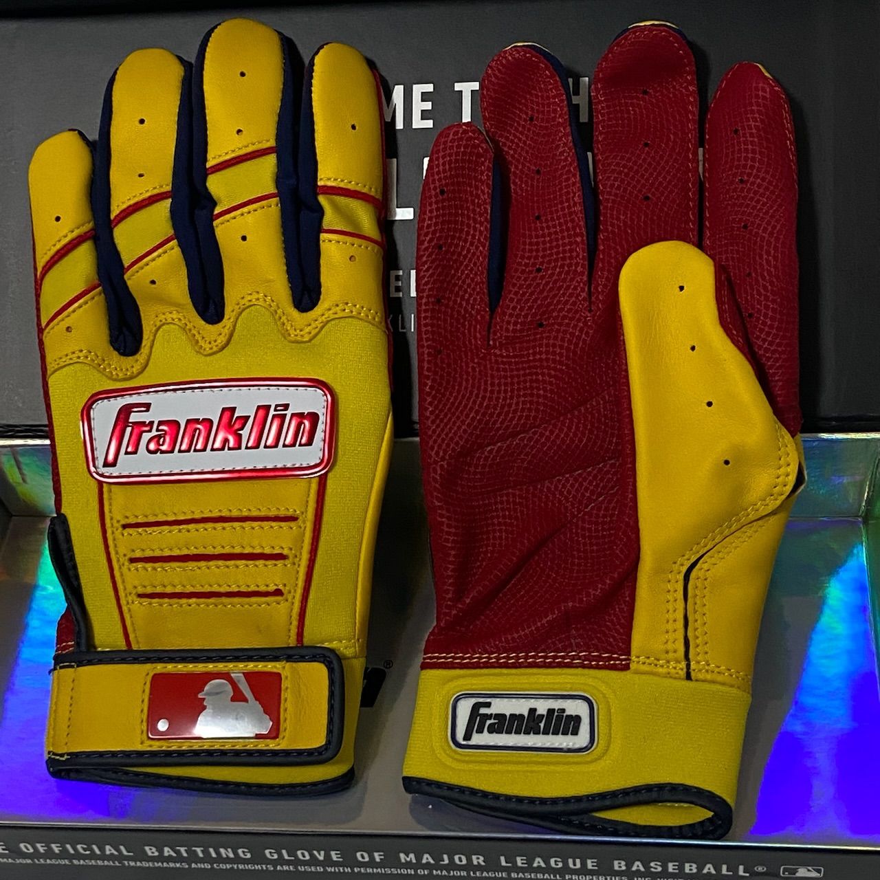 Franklin Custom CFX Pro黄色 赤色 Sサイズ バッテ