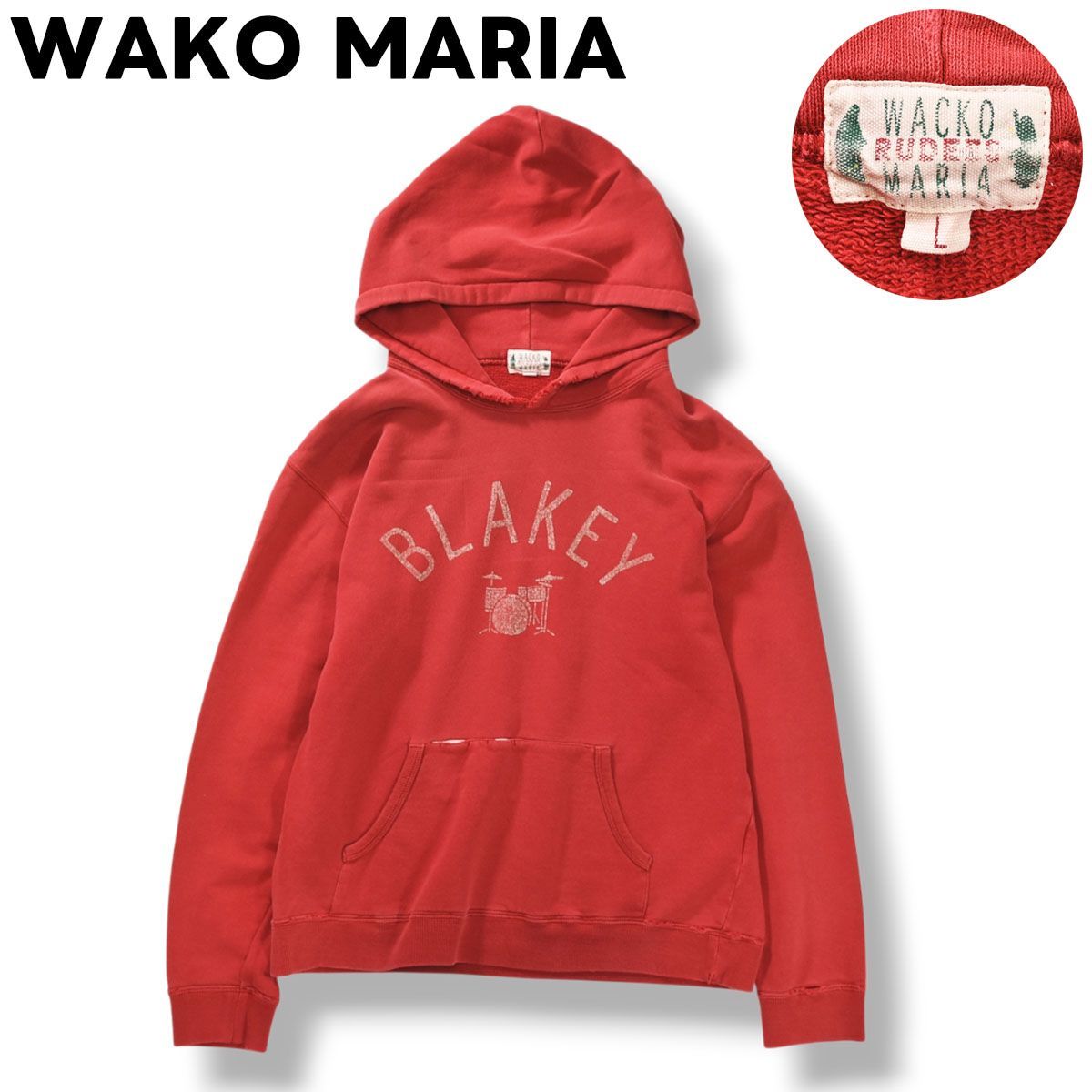 日本製 ワコマリア WAKO MARIA RUDEES BLAKEY プリント スウェット 