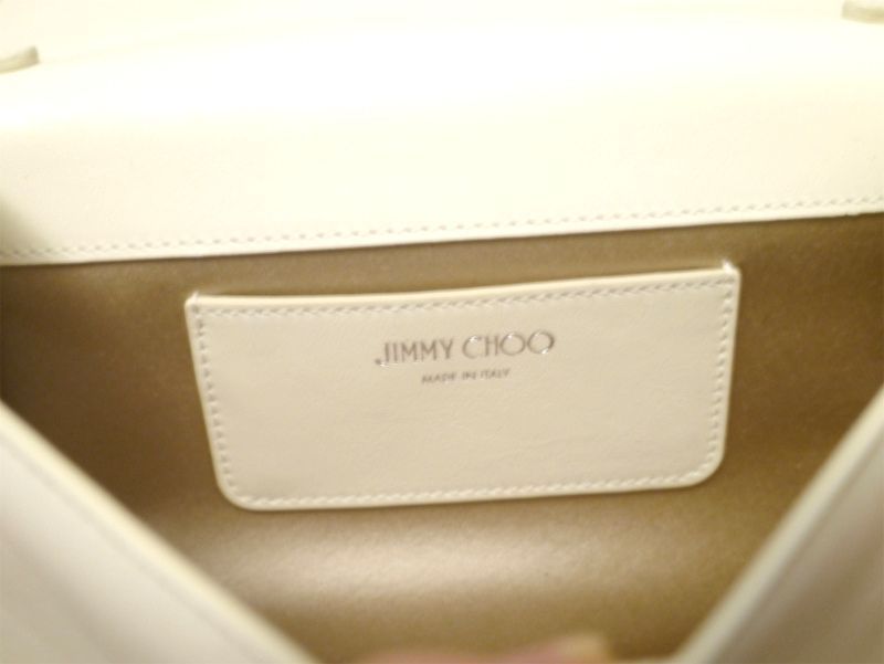 2022美品☆JIMMY CHOO ジミーチュウ VARENNE ヴァレンヌ ストローｘレザー切替 クロスボディ ショルダー バッグ 白☆  大人気の現行ライン♪ - メルカリ