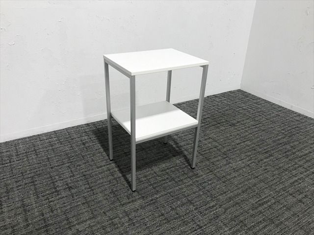 電話台 4L93 フレーム スクエアタイプ 引出し無 オカムラ ホワイト