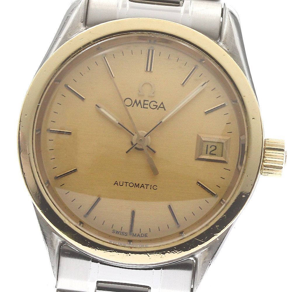 オメガ OMEGA クラシック YGベゼル デイト 自動巻き レディース_871309
