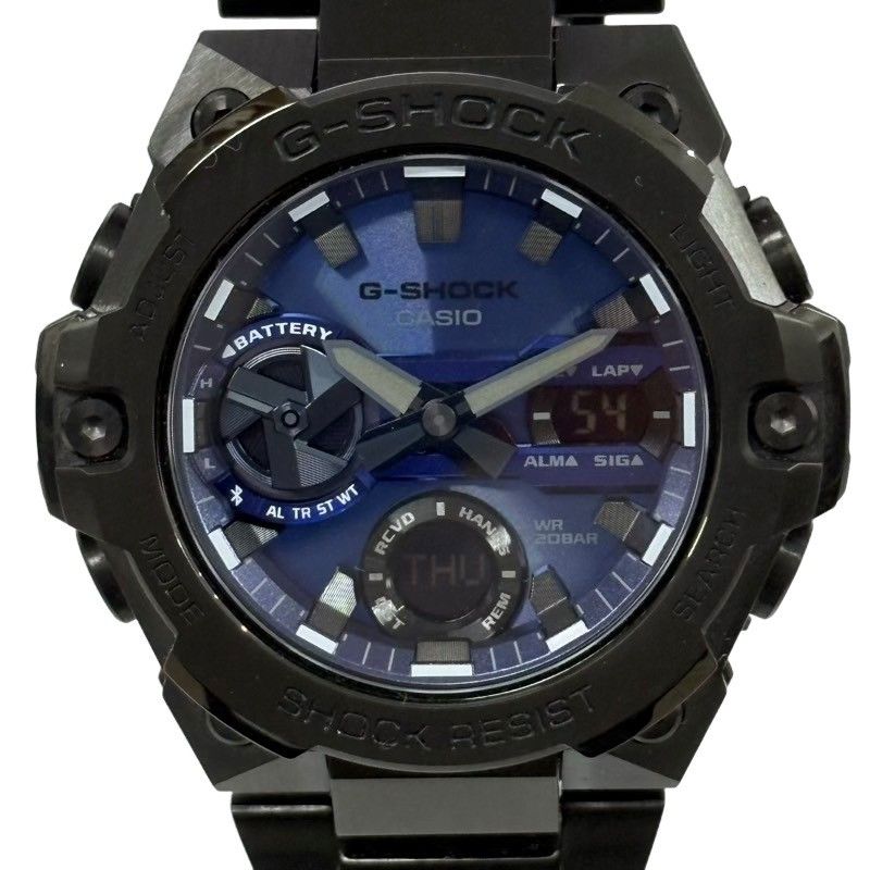 CASIO カシオ G-STEEL GST-B400BD-1A2JF 腕時計メンズ ソーラー ブルー文字盤 動作品 22510K665
