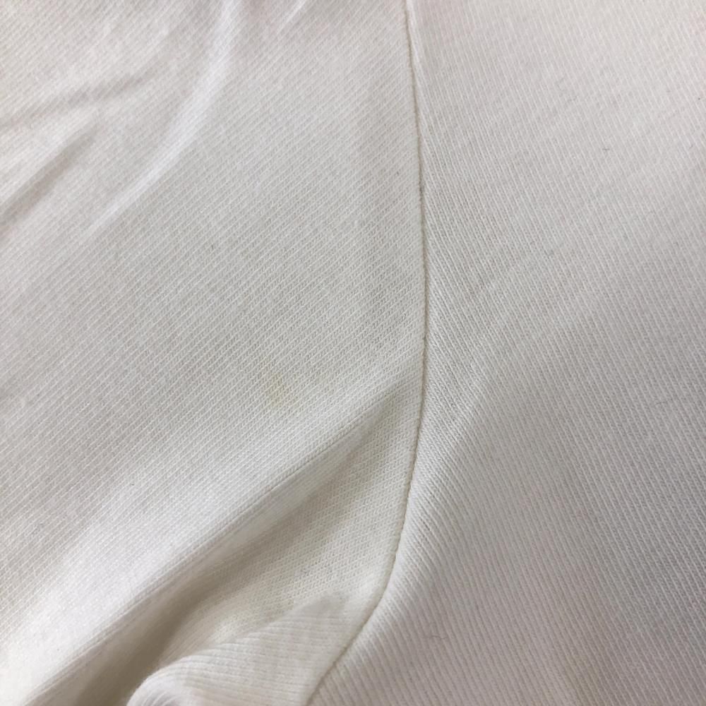 美品】パーリーゲイツ 長袖ハイネックシャツ 白 フロントロゴ