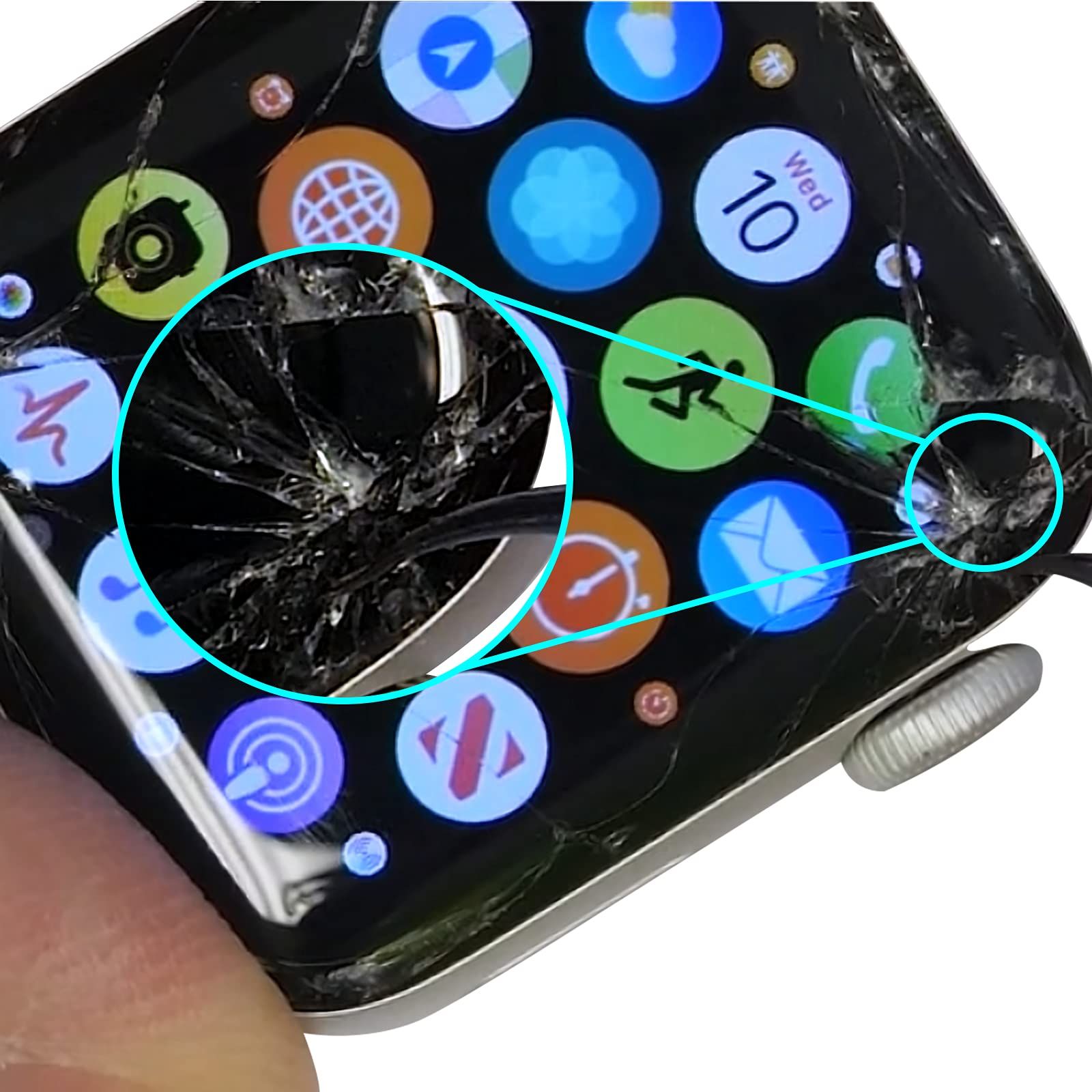 Zgxhga Watch Series 6 フロントガラス交換キット - Apple Watch Series 6 40mm ウォッチスクリーン修理