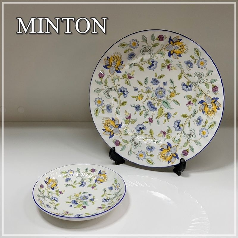 廃盤 ミントン ハドンホール プレート 2枚セット 27cm 17cm 大皿 取り皿 Minton HADDON HALL 花柄 英国製 イギリス  人気 アンティーク 洋食器 【RU0112-4】 - メルカリ