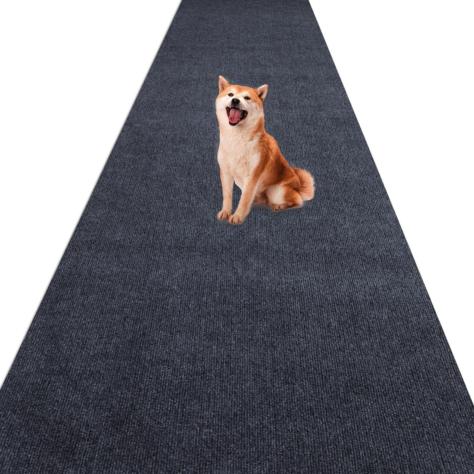 Size 80*300cm_Color グレー LZM 廊下 カーペット 幅80 廊下マット ロングカーペット 犬 滑り止めマット 防音カーペット 厚手 ロールカーペット 床保護マット 玄関マット 泥落とし 洗える 自由カット スレない 床暖房対応 幅80*3