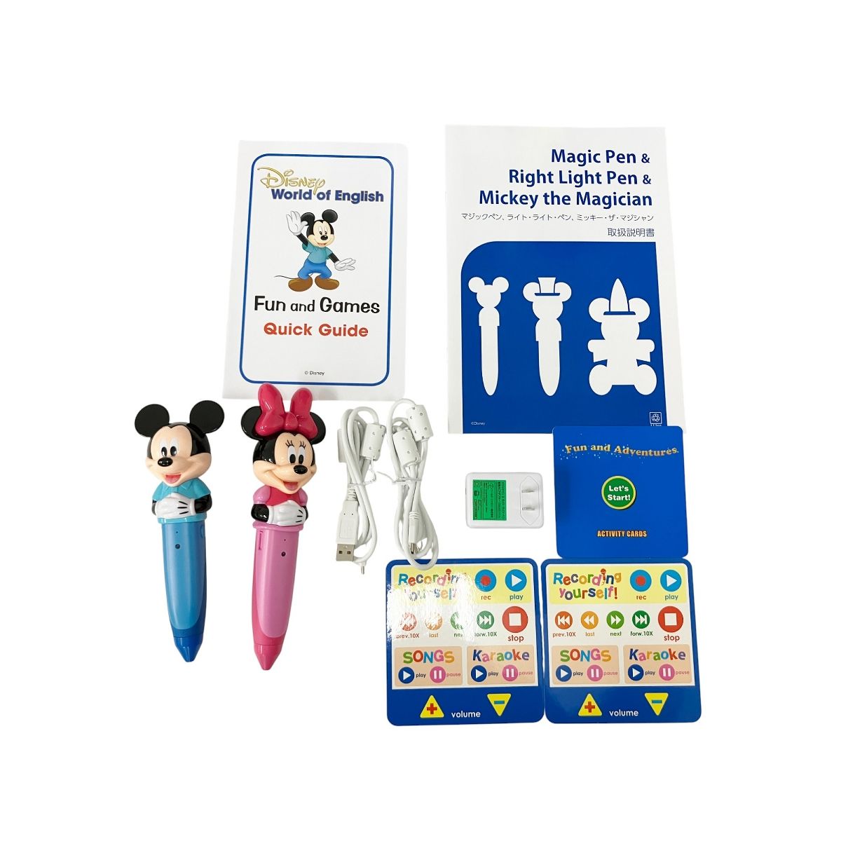 DWE マジックペン アドベンチャーセット 2025年頃 ディズニーワールドオブイングリッシュ 英語 教材 良好 O10460661