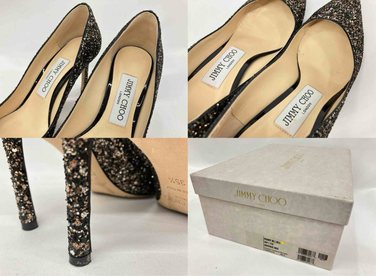 JIMMY CHOO ジミーチュウ ROMY 85 グリッターパンプス サイズ35 1/2