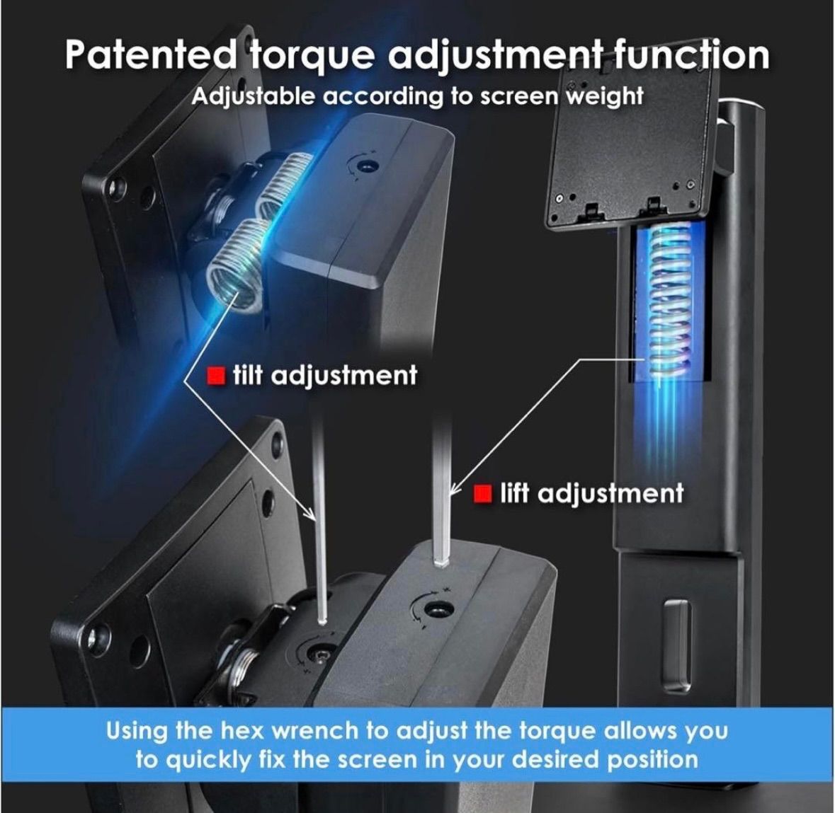 耐荷重4-12kg 24-34インチ対応