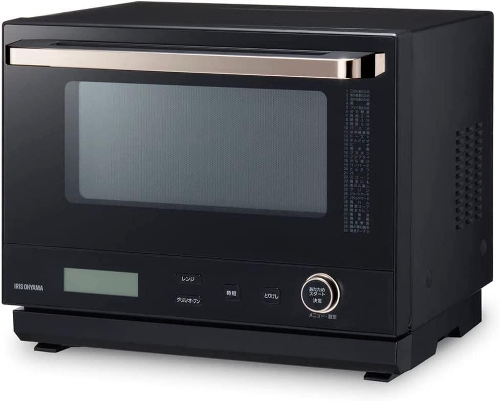 5営業日で発送 IRISOHYAMA アイリスオーヤマ アイリスオーヤマ 30Lカップ式スチームオーブンレンジ MO-FS3001-B ブラック