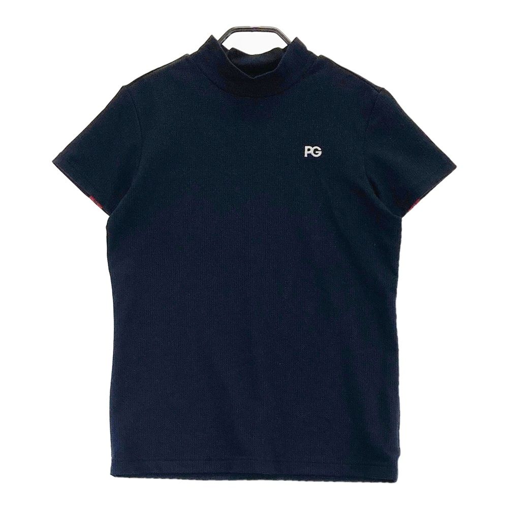 サイズ 1 PEARLY GATES パーリーゲイツ ハイネック 半袖Tシャツ ブラック系 240101532596 ゴルフウェア レディース ストスト