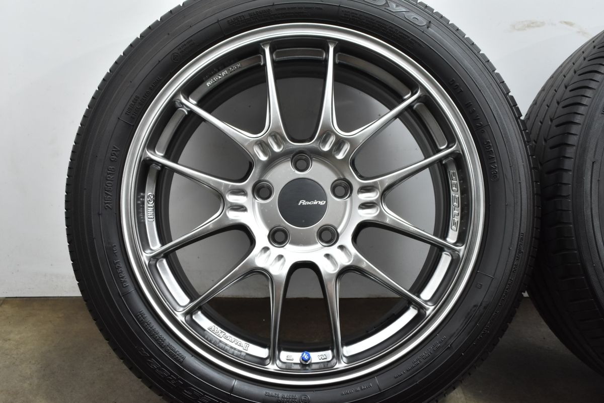 週末sale 人気ホイール ENKEI エンケイ GTC02 18in 7.5J 48 PCD114.3 トーヨー プロクセス R52A 215|50R18 ヤリスクロス プリウスα CX-3 WR-V