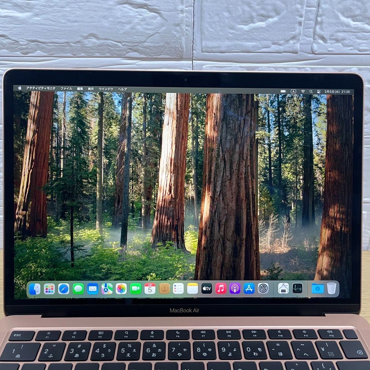 【美品】MacBook Air M1 ゴールド バッテリー最大容量100% ゴールド 13インチ MacBook Air 充放電回数20回最大容量100%