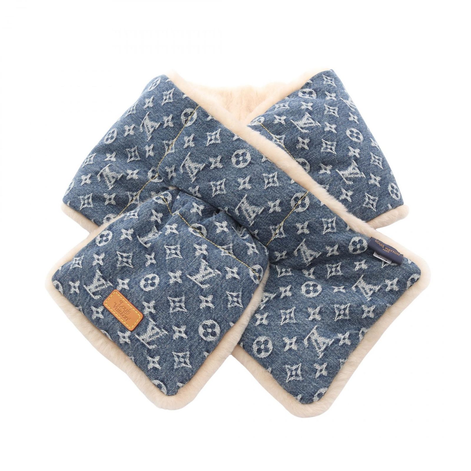 ルイ ヴィトン LOUIS VUITTON マフラー Louis Vuitton × NIGO シアリング モノグラムデニム MP2703 その他 マフラー メンズ Used A