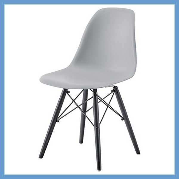 2脚セット）ポリプロピレン製のマルチチェア（天然木脚／ビーチ