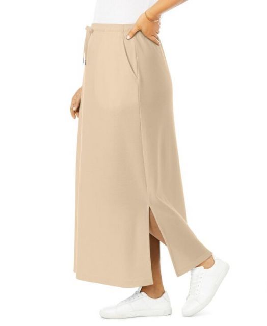 ウーマン ウィズイン レディース スカート ボトムス Women s Within Sport Knit Side-Slit Skirt New khaki