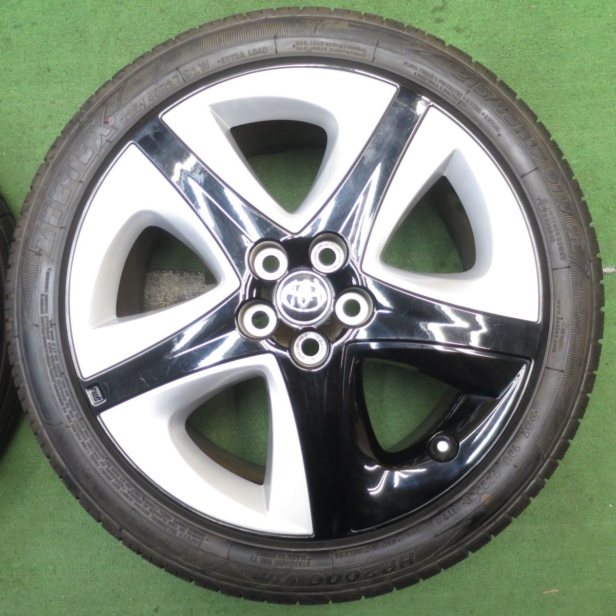 50系プリウス純正アルミホイールのみ 1本 215/45 R17用 トヨタ ほぼ未