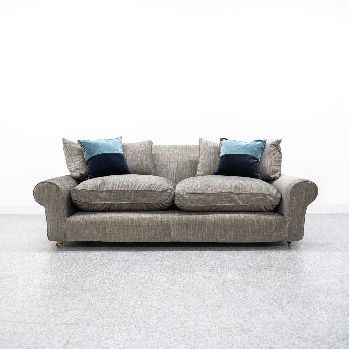 品 THE CONRAN SHOP ザ コンランショップ WINSLOW ウィンスロー 3人掛け ソファ ファブリック グレー テレンス コンラン 定価97万 配送要